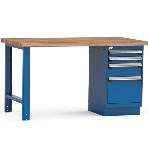 Rousseau Metal - Stationary Work Benches, Tables Type: Work Bench Top Material: Laminated Wood - Industrial Tool & Supply