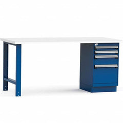 Rousseau Metal - Stationary Work Benches, Tables Type: Work Bench Top Material: Laminated Plastic - Industrial Tool & Supply