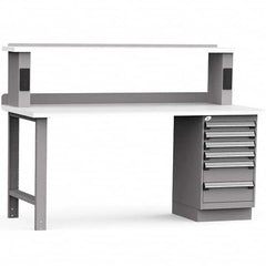Rousseau Metal - Stationary Work Benches, Tables Type: Work Bench Top Material: Laminated Plastic - Industrial Tool & Supply