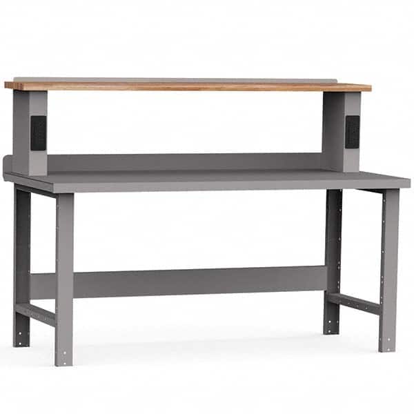 Rousseau Metal - Stationary Work Benches, Tables Type: Work Bench Top Material: Painted Steel - Industrial Tool & Supply