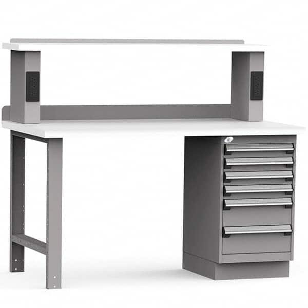 Rousseau Metal - Stationary Work Benches, Tables Type: Work Bench Top Material: Laminated Plastic - Industrial Tool & Supply