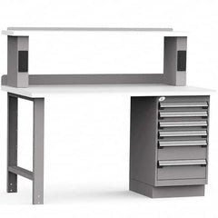 Rousseau Metal - Stationary Work Benches, Tables Type: Work Bench Top Material: Laminated Plastic - Industrial Tool & Supply