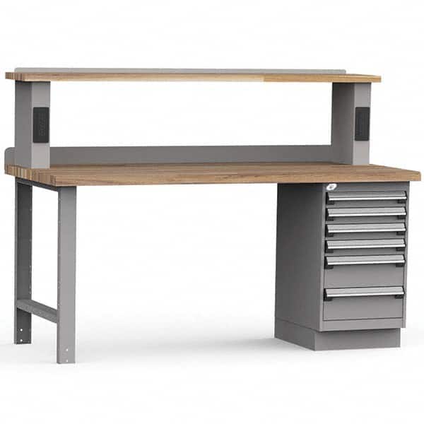 Rousseau Metal - Stationary Work Benches, Tables Type: Work Bench Top Material: Laminated Wood - Industrial Tool & Supply