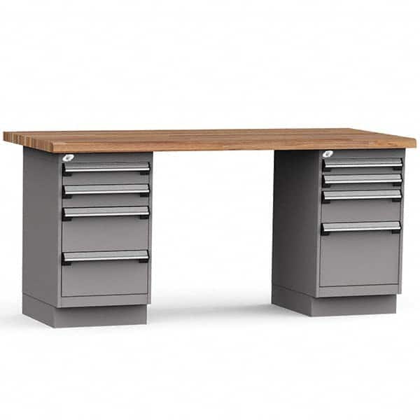 Rousseau Metal - Stationary Work Benches, Tables Type: Work Bench Top Material: Laminated Wood - Industrial Tool & Supply