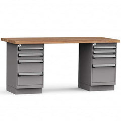 Rousseau Metal - Stationary Work Benches, Tables Type: Work Bench Top Material: Laminated Wood - Industrial Tool & Supply