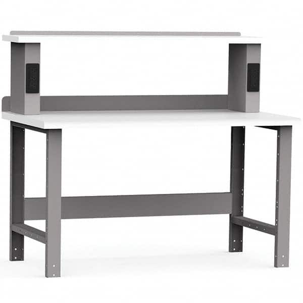 Rousseau Metal - Stationary Work Benches, Tables Type: Work Bench Top Material: Laminated Plastic - Industrial Tool & Supply
