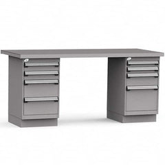 Rousseau Metal - Stationary Work Benches, Tables Type: Work Bench Top Material: Painted Steel - Industrial Tool & Supply