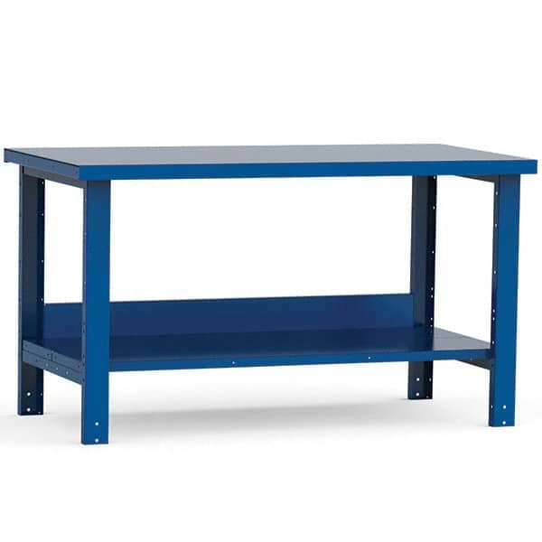Rousseau Metal - Stationary Work Benches, Tables Type: Work Bench Top Material: Painted Steel - Industrial Tool & Supply