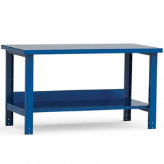Rousseau Metal - Stationary Work Benches, Tables Type: Work Bench Top Material: Painted Steel - Industrial Tool & Supply