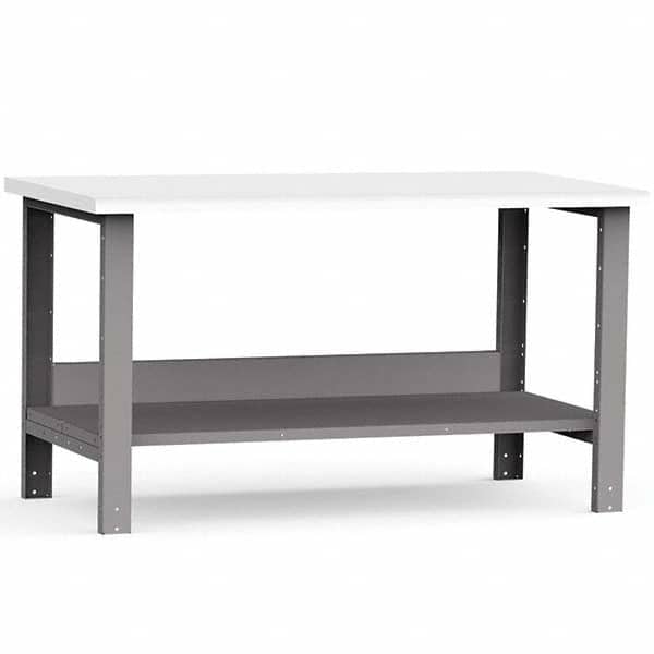 Rousseau Metal - Stationary Work Benches, Tables Type: Work Bench Top Material: Laminated Plastic - Industrial Tool & Supply