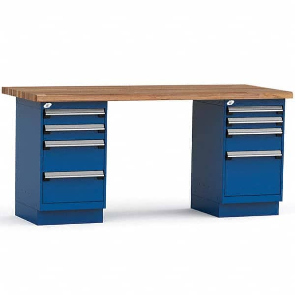 Rousseau Metal - Stationary Work Benches, Tables Type: Work Bench Top Material: Laminated Wood - Industrial Tool & Supply
