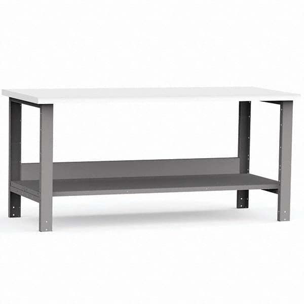 Rousseau Metal - Stationary Work Benches, Tables Type: Work Bench Top Material: Laminated Plastic - Industrial Tool & Supply