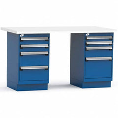 Rousseau Metal - Stationary Work Benches, Tables Type: Work Bench Top Material: Laminated Plastic - Industrial Tool & Supply