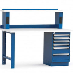 Rousseau Metal - Stationary Work Benches, Tables Type: Work Bench Top Material: Laminated Plastic - Industrial Tool & Supply
