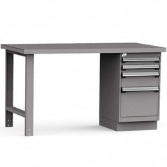 Rousseau Metal - Stationary Work Benches, Tables Type: Work Bench Top Material: Painted Steel - Industrial Tool & Supply