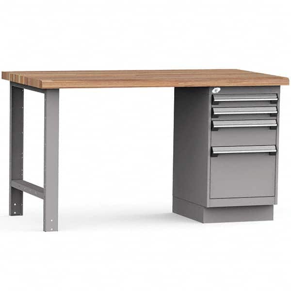 Rousseau Metal - Stationary Work Benches, Tables Type: Work Bench Top Material: Laminated Wood - Industrial Tool & Supply