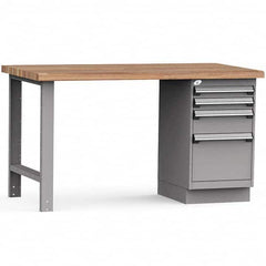 Rousseau Metal - Stationary Work Benches, Tables Type: Work Bench Top Material: Laminated Wood - Industrial Tool & Supply