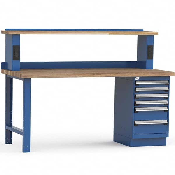 Rousseau Metal - Stationary Work Benches, Tables Type: Work Bench Top Material: Laminated Wood - Industrial Tool & Supply