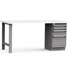 Rousseau Metal - Stationary Work Benches, Tables Type: Work Bench Top Material: Laminated Plastic - Industrial Tool & Supply