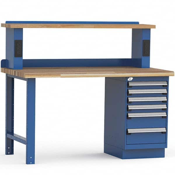 Rousseau Metal - Stationary Work Benches, Tables Type: Work Bench Top Material: Laminated Wood - Industrial Tool & Supply