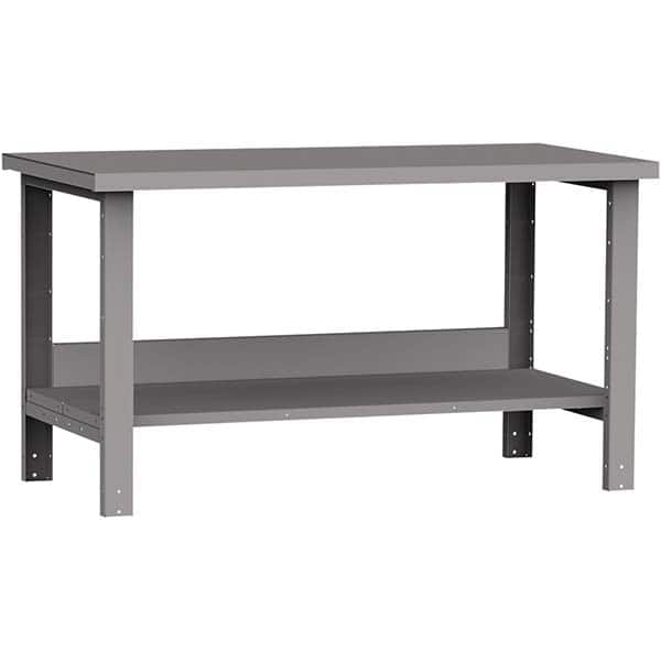 Rousseau Metal - Stationary Work Benches, Tables Type: Work Bench Top Material: Painted Steel - Industrial Tool & Supply