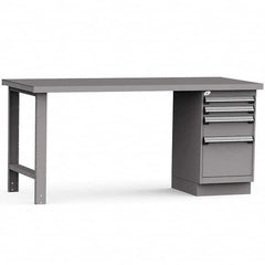 Rousseau Metal - Stationary Work Benches, Tables Type: Work Bench Top Material: Painted Steel - Industrial Tool & Supply