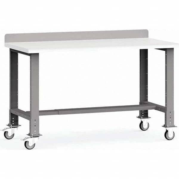 Rousseau Metal - Stationary Work Benches, Tables Type: Work Bench Top Material: Laminated Plastic - Industrial Tool & Supply