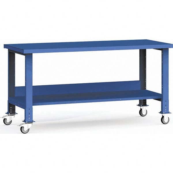 Rousseau Metal - Mobile Work Benches Type: Mobile Workbench Length: 72 (Inch) - Industrial Tool & Supply