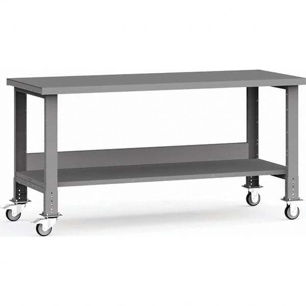 Rousseau Metal - Mobile Work Benches Type: Mobile Workbench Length: 72 (Inch) - Industrial Tool & Supply