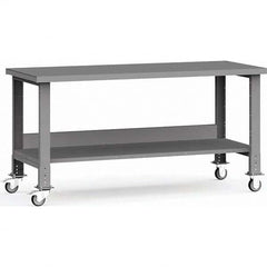 Rousseau Metal - Mobile Work Benches Type: Mobile Workbench Length: 72 (Inch) - Industrial Tool & Supply