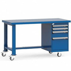 Rousseau Metal - Mobile Work Benches Type: Mobile Workbench Length: 60 (Inch) - Industrial Tool & Supply