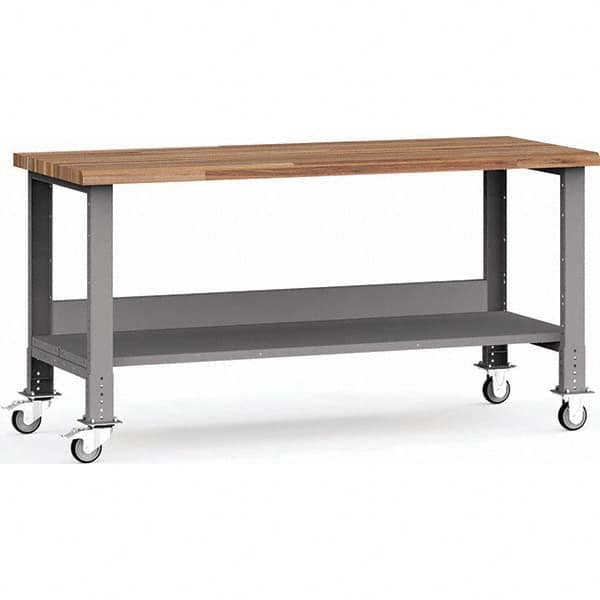 Rousseau Metal - Mobile Work Benches Type: Mobile Workbench Length: 72 (Inch) - Industrial Tool & Supply