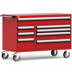 Rousseau Metal - Tool Roller Cabinets Drawers Range: 5 - 10 Drawers Width Range: 48" and Wider - Industrial Tool & Supply