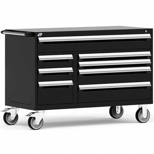 Rousseau Metal - Tool Roller Cabinets Drawers Range: 5 - 10 Drawers Width Range: 48" and Wider - Industrial Tool & Supply
