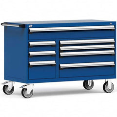 Rousseau Metal - Tool Roller Cabinets Drawers Range: 5 - 10 Drawers Width Range: 48" and Wider - Industrial Tool & Supply