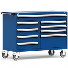 Rousseau Metal - Tool Roller Cabinets Drawers Range: 5 - 10 Drawers Width Range: 48" and Wider - Industrial Tool & Supply