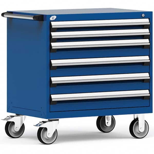 Rousseau Metal - Tool Roller Cabinets Drawers Range: 5 - 10 Drawers Width Range: 36" - 47.9" - Industrial Tool & Supply