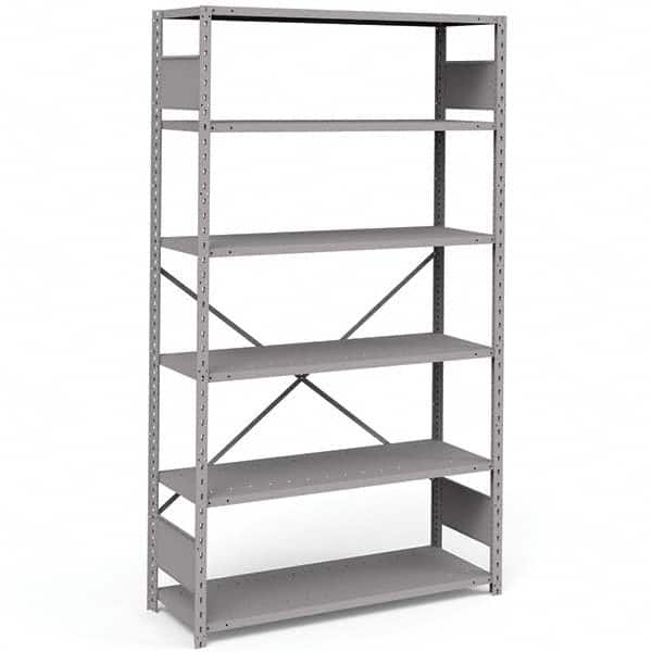 Rousseau Metal - Steel Shelving Type: Shelving Starter or Add-On: Starter - Industrial Tool & Supply