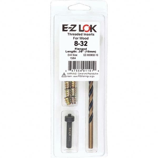 E-Z LOK - Thread Repair Kits Insert Thread Size (Inch): #8-32 Includes Drill: Yes - Industrial Tool & Supply