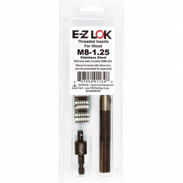 E-Z LOK - Thread Repair Kits Insert Thread Size (mm): M8x1.25 Includes Drill: Yes - Industrial Tool & Supply