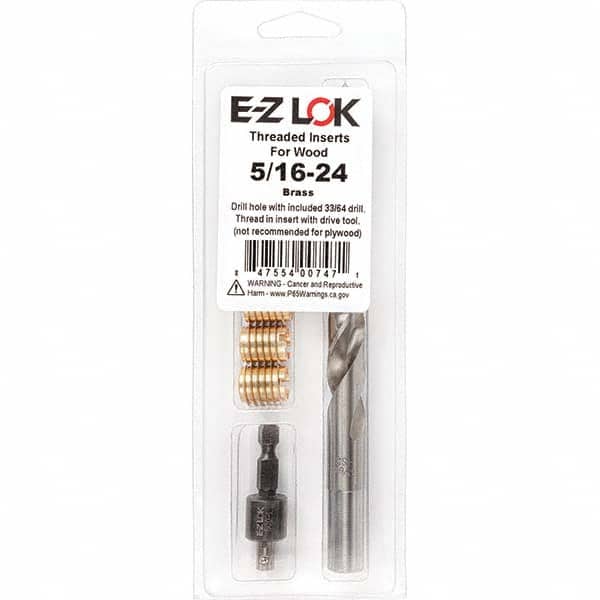 E-Z LOK - Thread Repair Kits Insert Thread Size (Inch): 5/16-24 Includes Drill: Yes - Industrial Tool & Supply