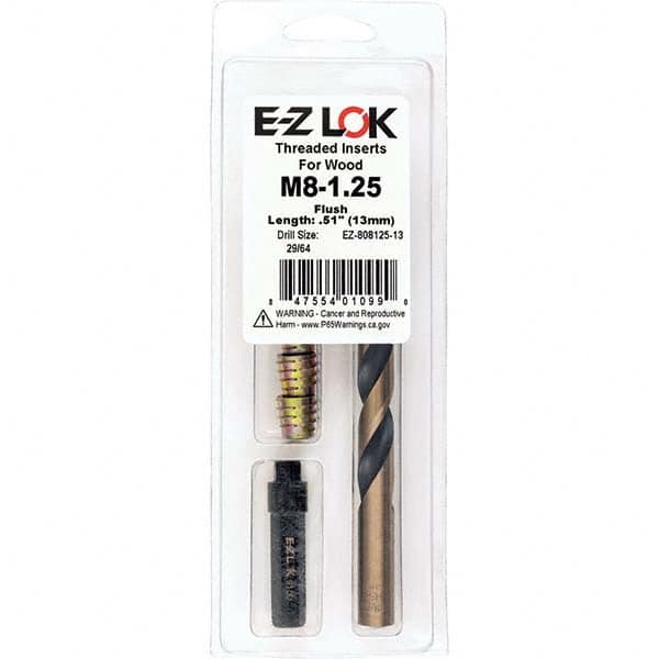 E-Z LOK - Thread Repair Kits Insert Thread Size (mm): M8x1.25 Includes Drill: Yes - Industrial Tool & Supply