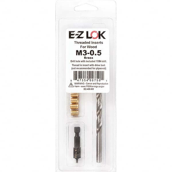 E-Z LOK - Thread Repair Kits Insert Thread Size (mm): M3x0.50 Includes Drill: Yes - Industrial Tool & Supply