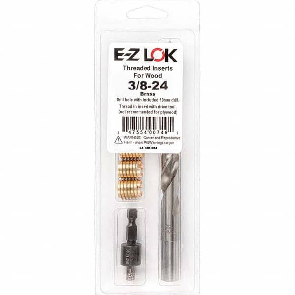 E-Z LOK - Thread Repair Kits Insert Thread Size (Inch): 3/8-24 Includes Drill: Yes - Industrial Tool & Supply