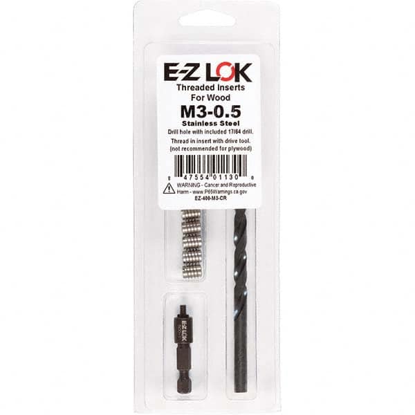 E-Z LOK - Thread Repair Kits Insert Thread Size (mm): M3x0.50 Includes Drill: Yes - Industrial Tool & Supply