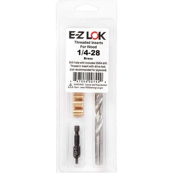 E-Z LOK - Thread Repair Kits Insert Thread Size (Inch): 1/4-28 Includes Drill: Yes - Industrial Tool & Supply