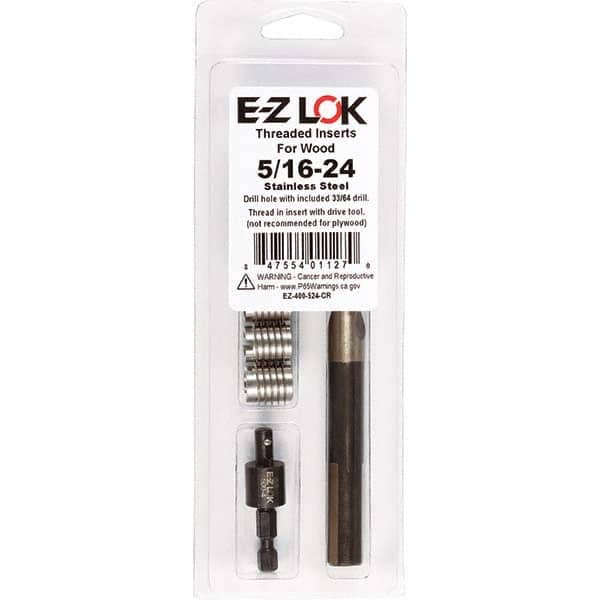 E-Z LOK - Thread Repair Kits Insert Thread Size (Inch): 5/16-24 Includes Drill: Yes - Industrial Tool & Supply