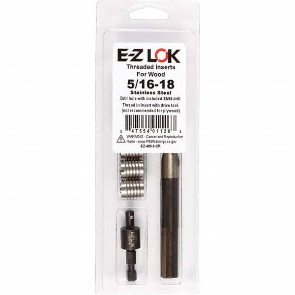 E-Z LOK - Thread Repair Kits Insert Thread Size (Inch): 5/16-18 Includes Drill: Yes - Industrial Tool & Supply
