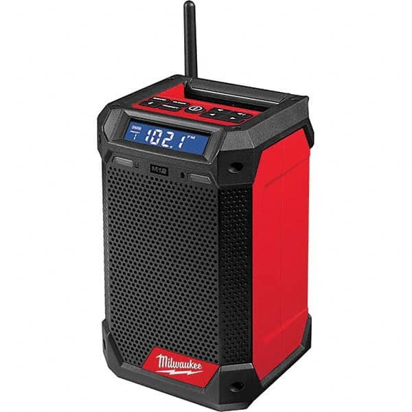 Milwaukee Tool - Job Site Radios Type: Worksite Radio & Charger Height (Decimal Inch): 9.2100 - Industrial Tool & Supply