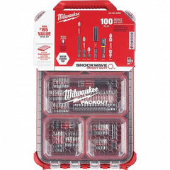 Milwaukee Tool - Power & Impact Screwdriver Bit Sets Point Type: Phillips; Slotted; Square; Torx Tool Type: Driver Bit - Industrial Tool & Supply
